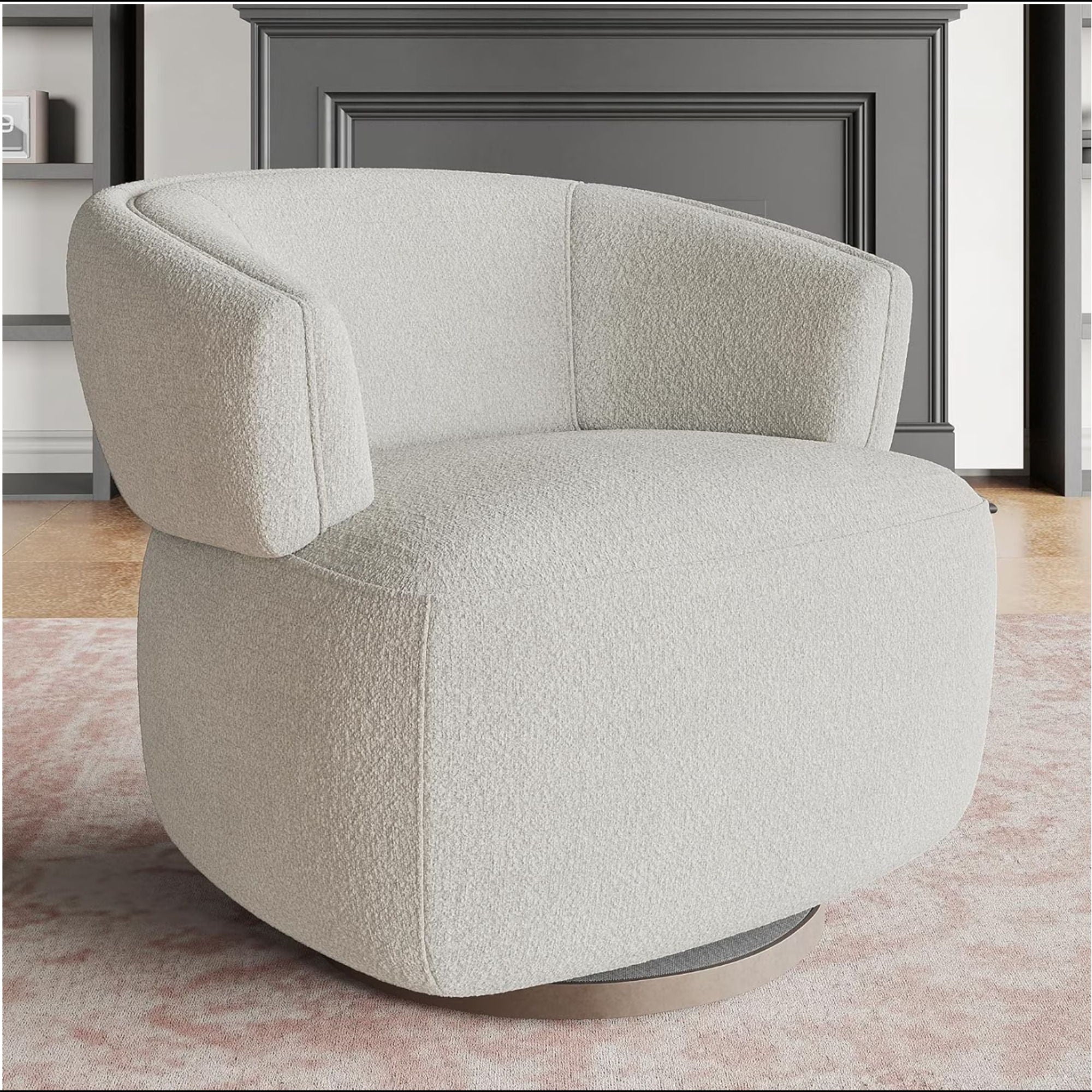 Swivel Barrel Accent Oversized Club Chair by HouseOfZazla