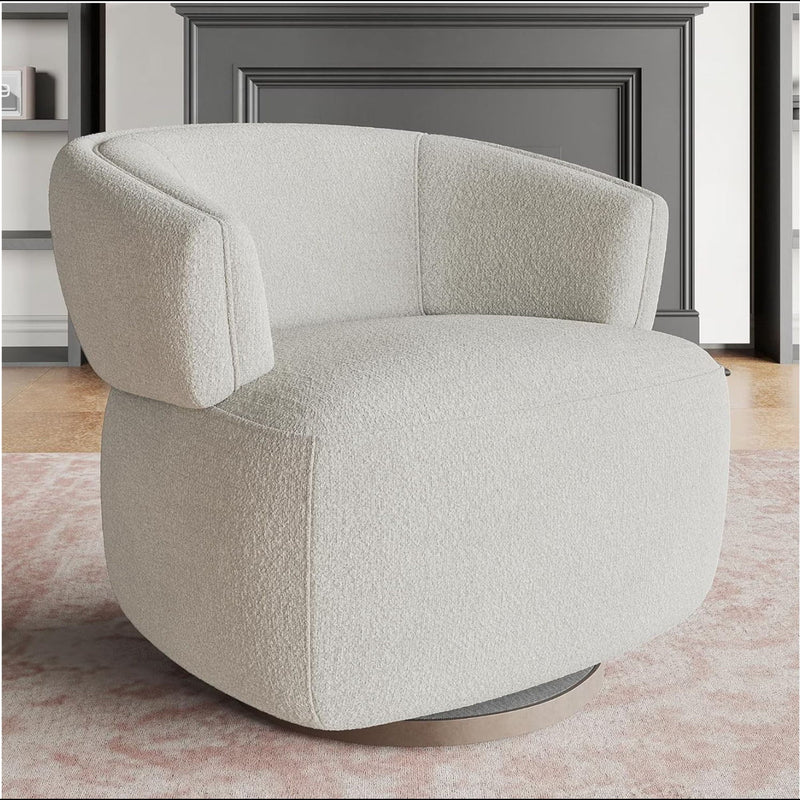 Swivel Barrel Accent Oversized Club Chair by HouseOfZazla