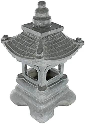 Design Toscano s/2 Chengdu Pagoda Asian Lantern Statues by GreenHaven Gardens