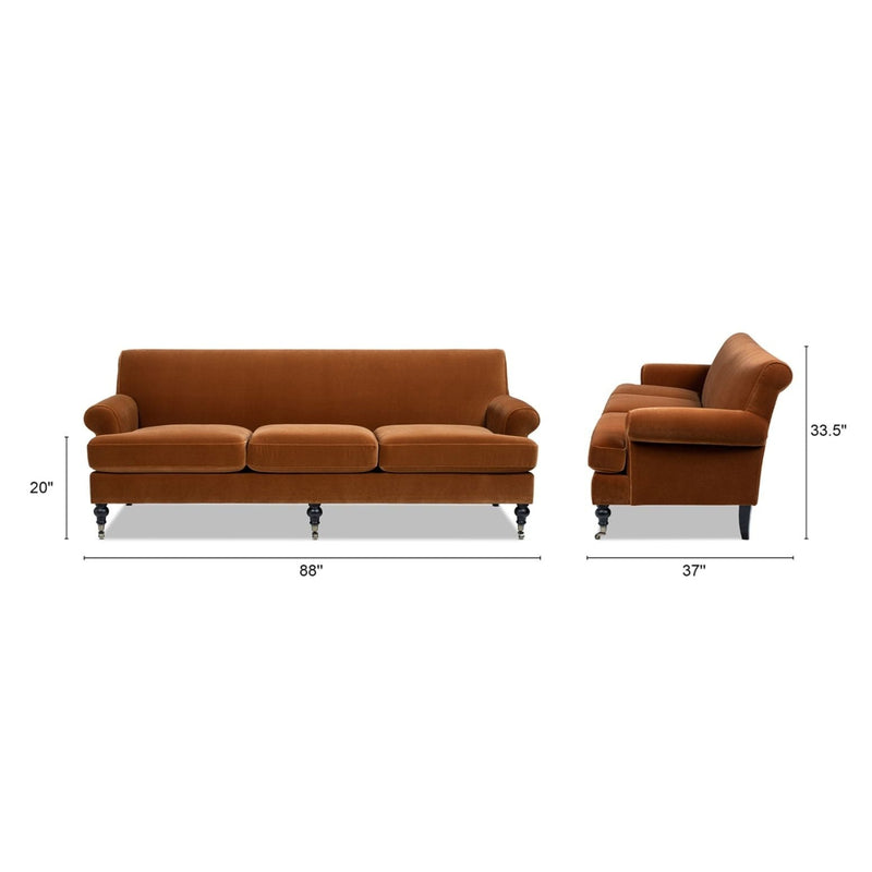 Alana Lawson - Modern Three Cushion Tightback Sofa by HouseOfZazla