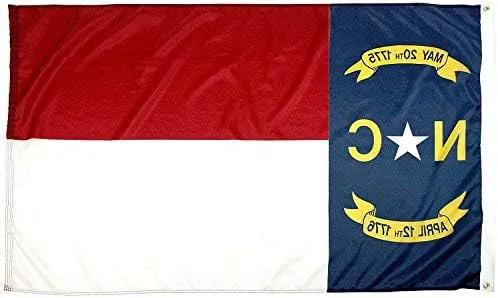 FlagSource North Carolina Nylon State Flag, Made in the USA, 4x6' by GreenHaven Gardens