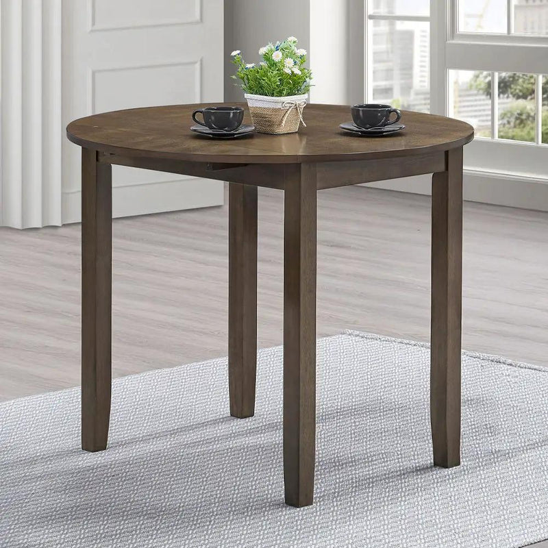 Damica - Round Dining Table - Walnut by Unique Piece Furniture