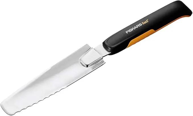 Fiskars Xact Hand Weeder, Garden Tool, Stainless Steel Blade with Sharpened and Serrated Edge for All Gardening Tasks, SoftGrip Handle by GreenHaven Gardens