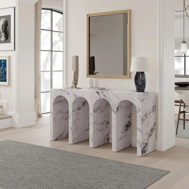 Fritzy - Console Table - Engineered Stone by Unique Piece Furniture