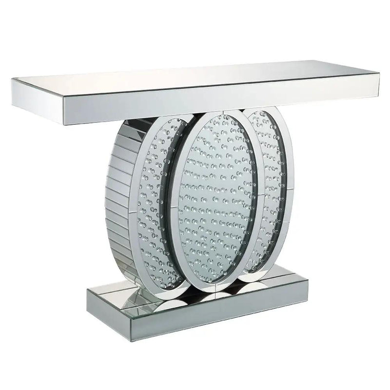 Nysa - 47"L Console Table - Mirrored & Faux Crystals by Unique Piece Furniture