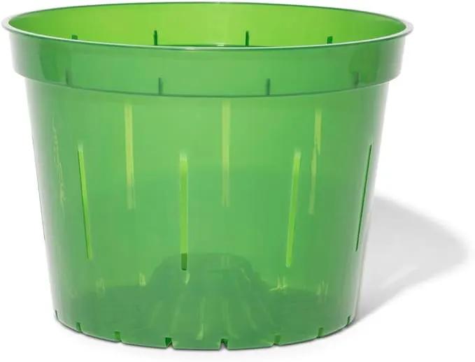 rePotme Orchid Pot - 8 inch Slotted Orchid Pots with Holes - 3 Pack (Green Emerald) by GreenHaven Gardens