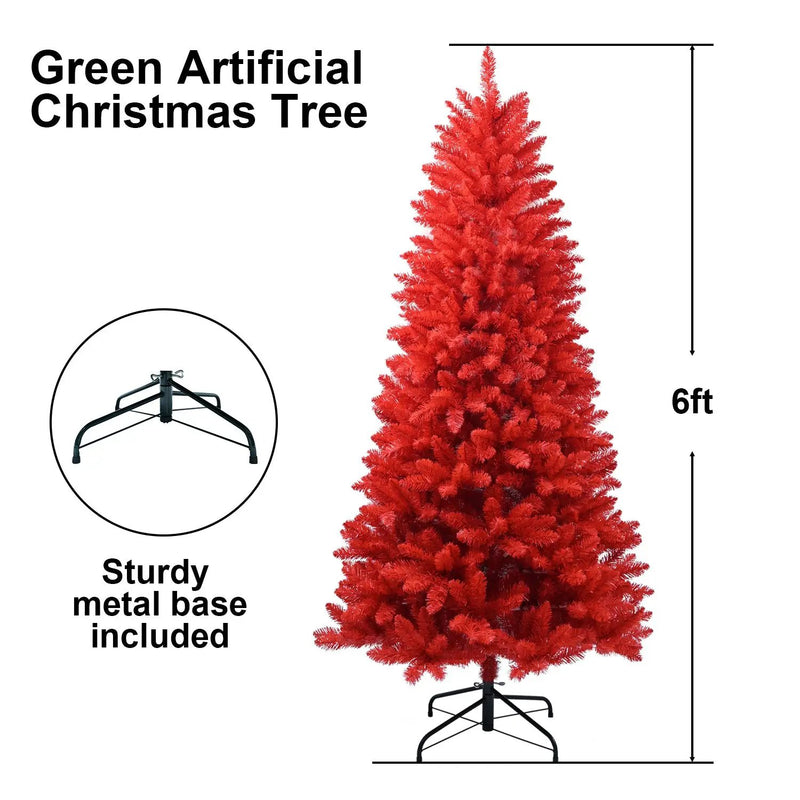 All-Red 4FT Christmas Tree by HouseOfZazla