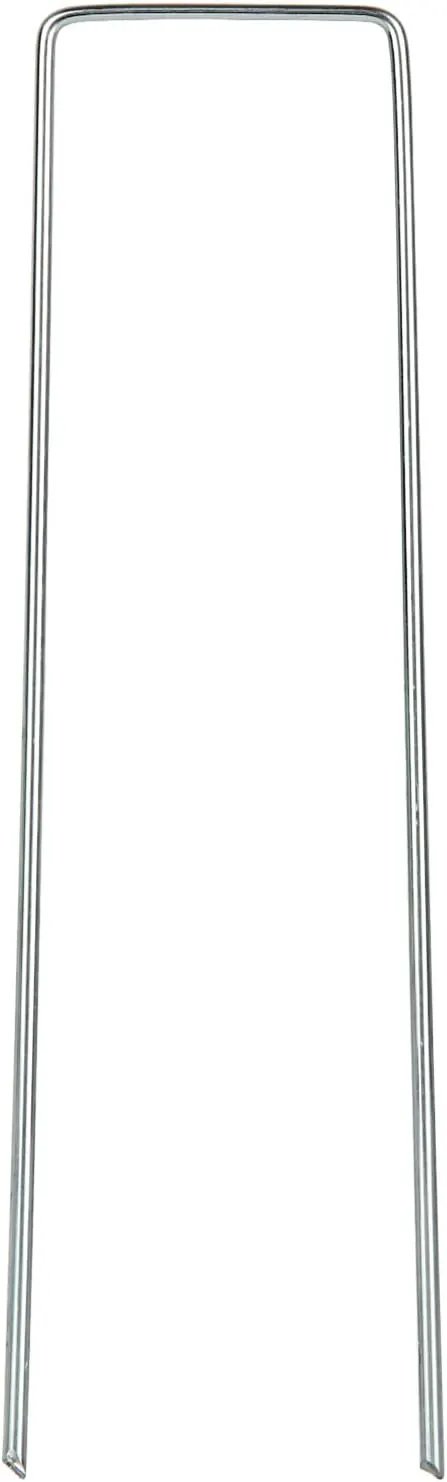 DAJAVE 200 Pack Landscape Staples 6 Inch, 11 Gauge Stakes Galvanized Garden Stakes, U-Shaped Garden Ground Stakes for Landscaping Barrier Fabric Irrigation Hoses Fixed Fences and Tents by GreenHaven Gardens