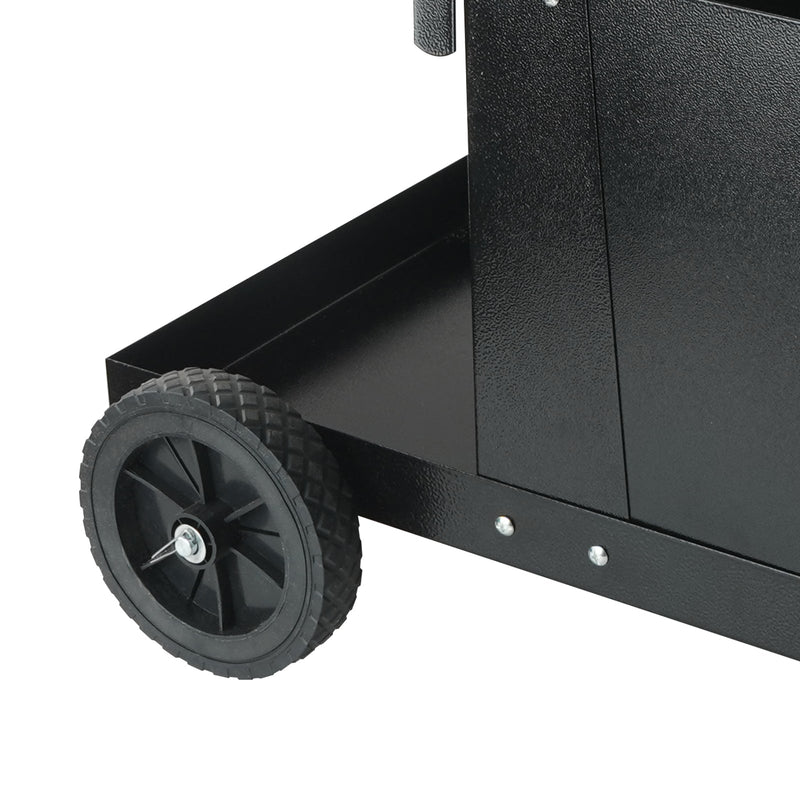 Welding Cart, 2-Tier Heavy Duty Welder Cart with Lockable Cabinet by HouseOfZazla