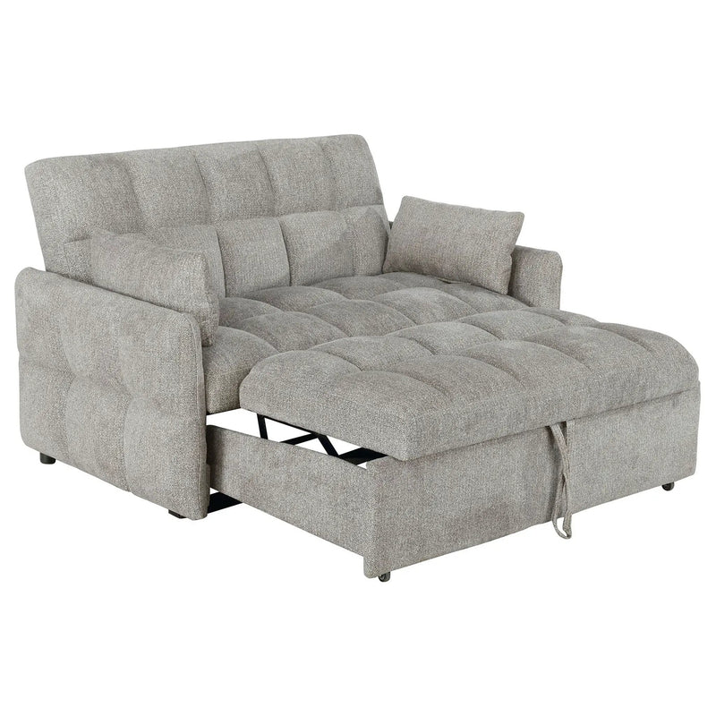Alvara - Tufted Cushion Pull Out Sleeper Sofa Bed by HouseOfZazla