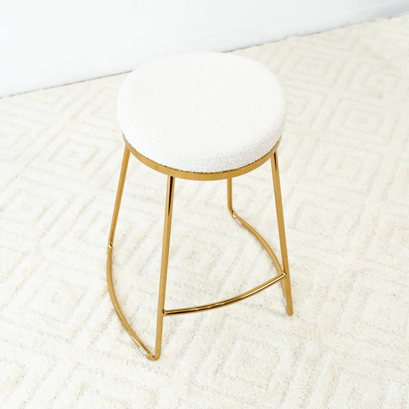 Jane - 26" Mid-Century Modern Luxury Upholstered Stool by Unique Piece Furniture