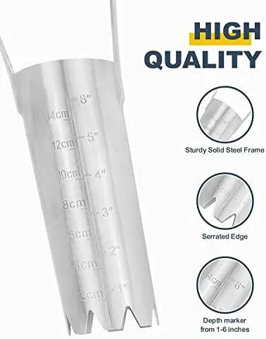 Bulb Planter Tool with 6 Inch Depth Measurment Tulip Bulb for Planting Tulip Daffodils Dahlias Garlics Bulbs Spring Fall Planting Handhold Planting Tool Garden Bulb Transplanter Hole Digger by GreenHaven Gardens