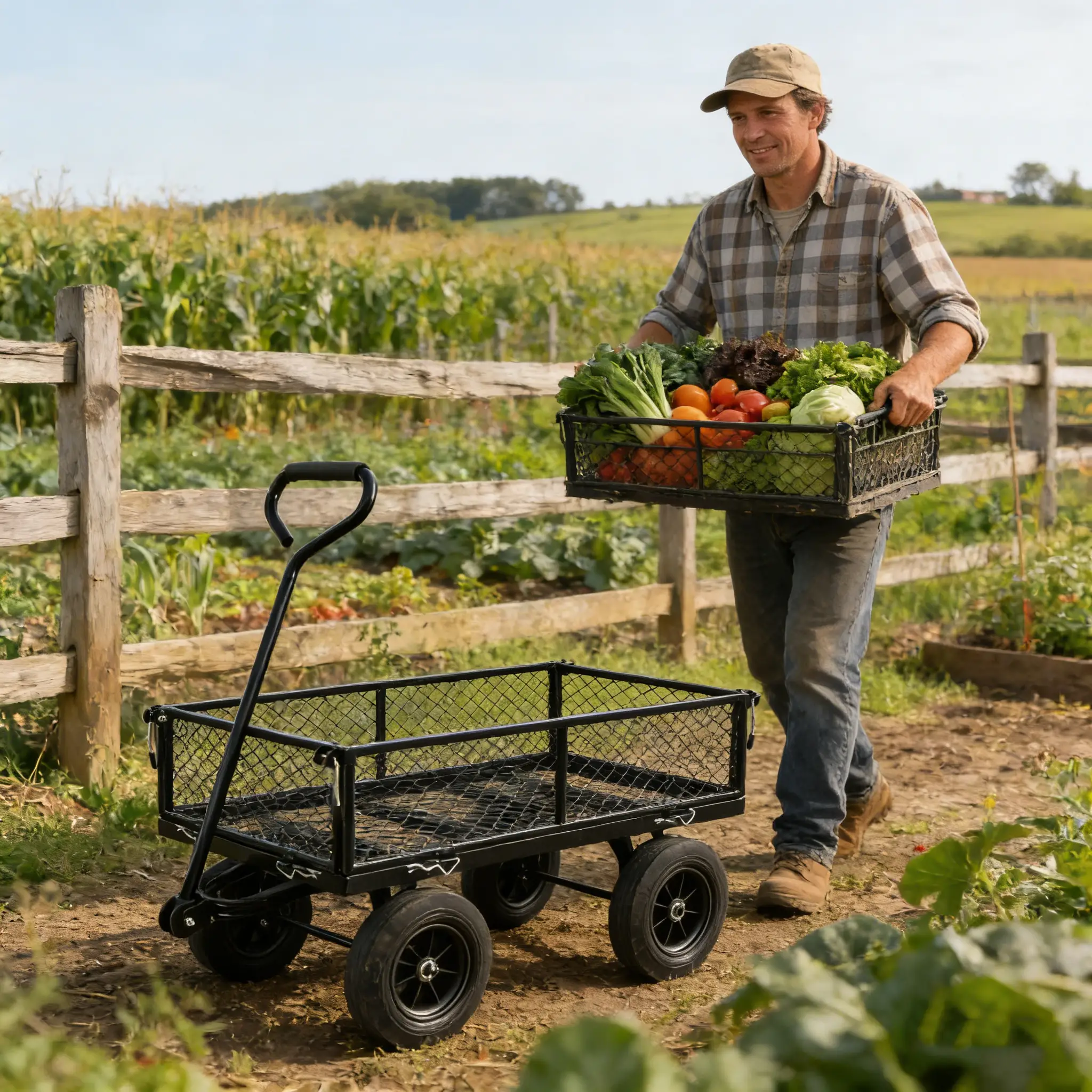 Solid Wheels Garden Cart Wagon by HouseOfZazla