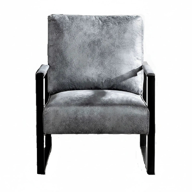 Classic Mid Century Modern Accent Chair With Durable Square Metal Frame, Armchair by Unique Piece Furniture