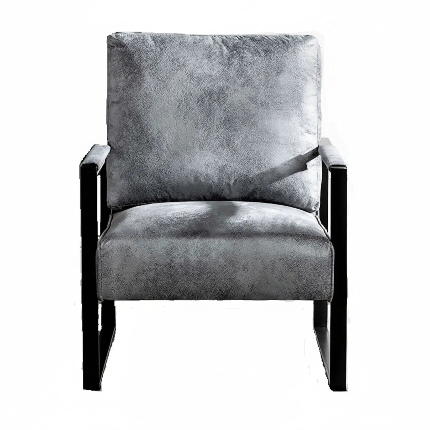 Classic Mid Century Modern Accent Chair With Durable Square Metal Frame, Armchair by Unique Piece Furniture