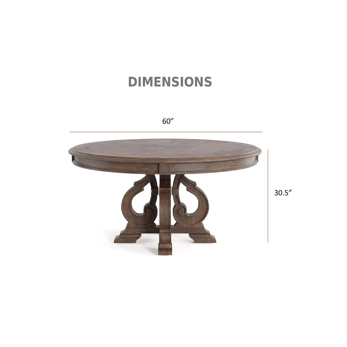 Elegant Dining Set Round Table And Side Chairs by Unique Piece Furniture