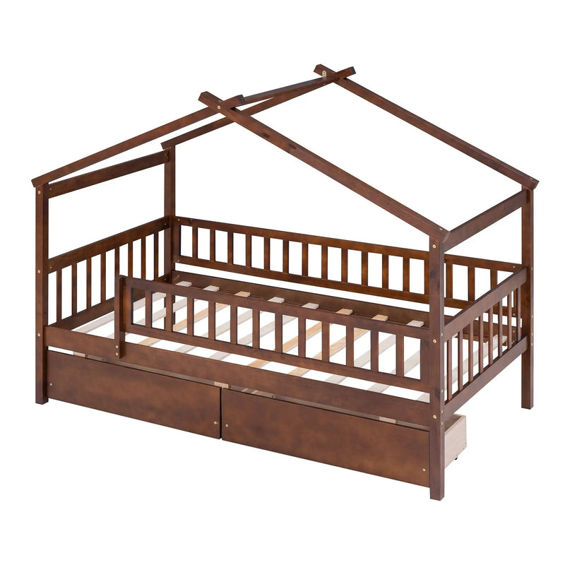 House Bed With 2 Drawers by HouseOfZazla