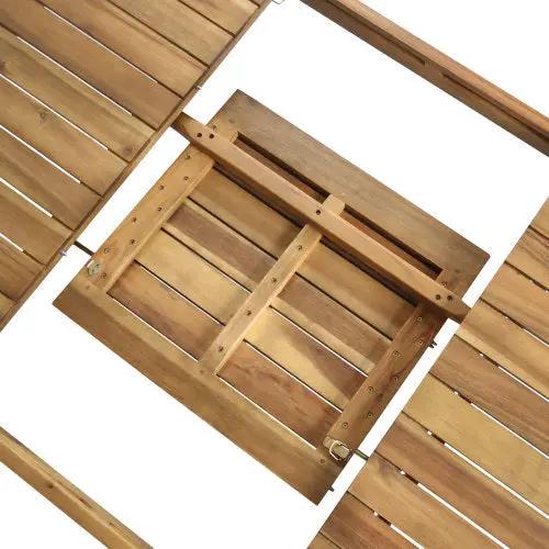 Extendable Acacia Wood Outdoor Dining Table by HouseOfZazla