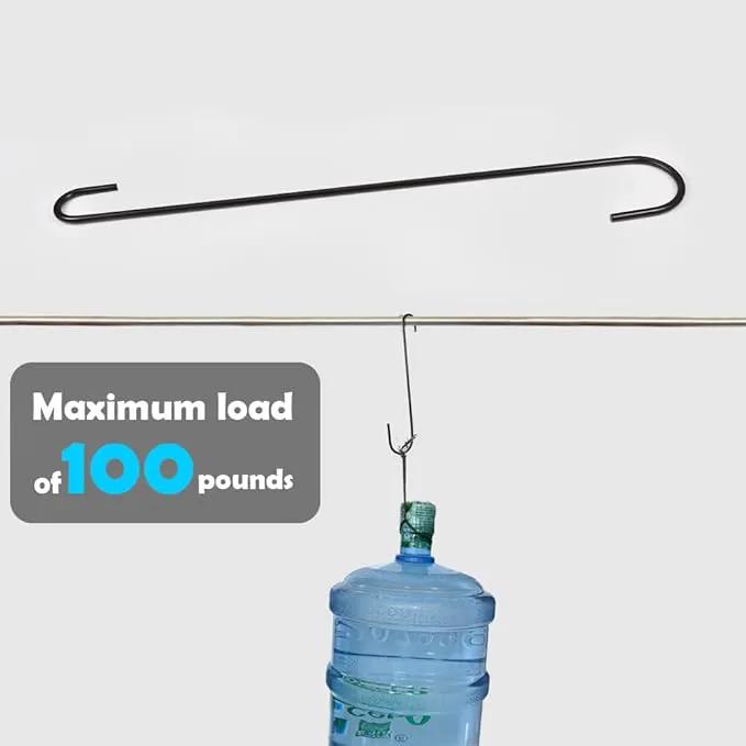 Vindar 4 Pack 16.5 Inches Bird Feeder Hook Extra Large S Hooks Heavy Duty Hooks Hangers for Tree Branch, Bird Feeder, Hummingbirds Feeders, Bird House, Office, Wind Chimes, Lanterns, Gardening Tools by GreenHaven Gardens