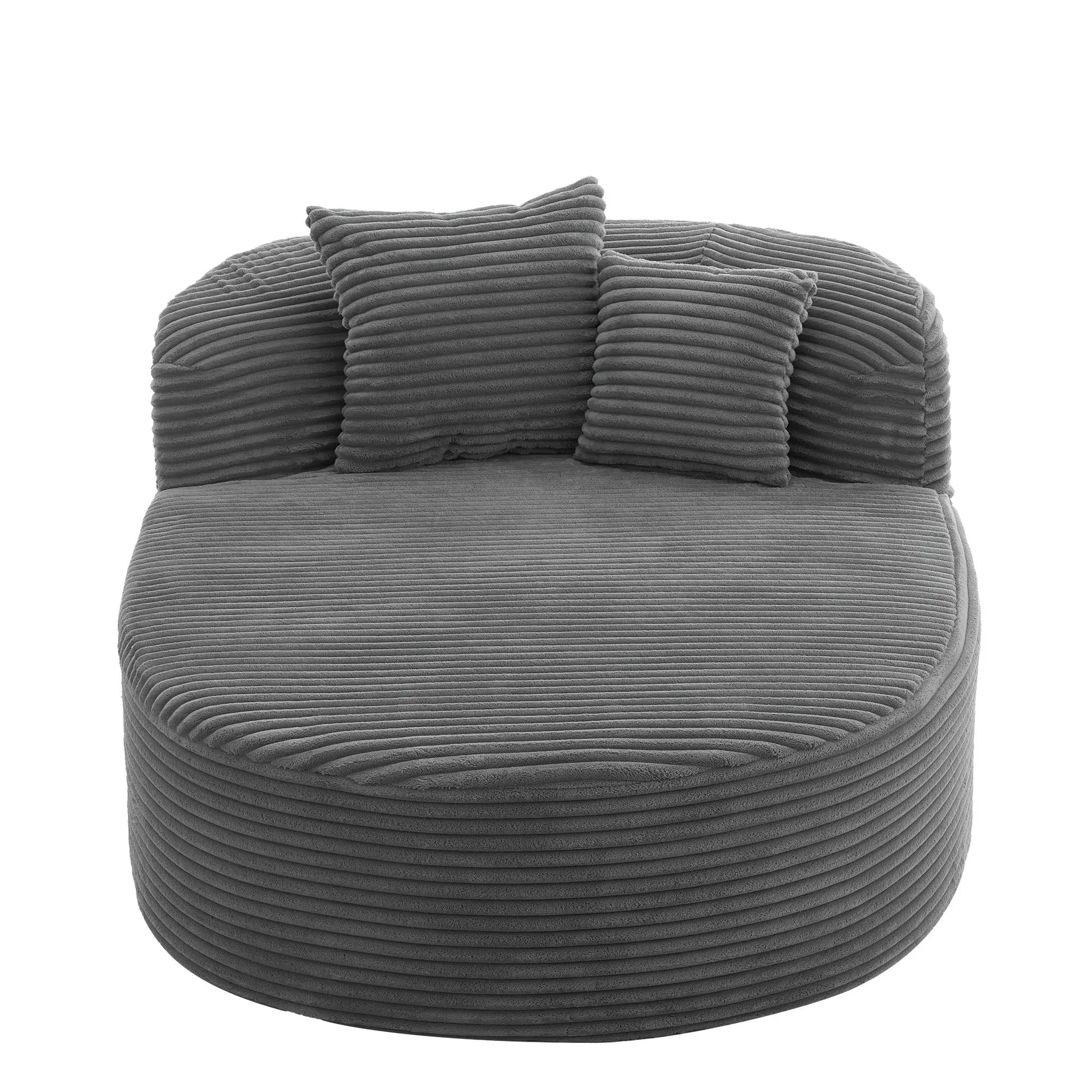 Modern Chaise Lounge Sofa Boneless Couch With Supportive Pillows by Unique Piece Furniture