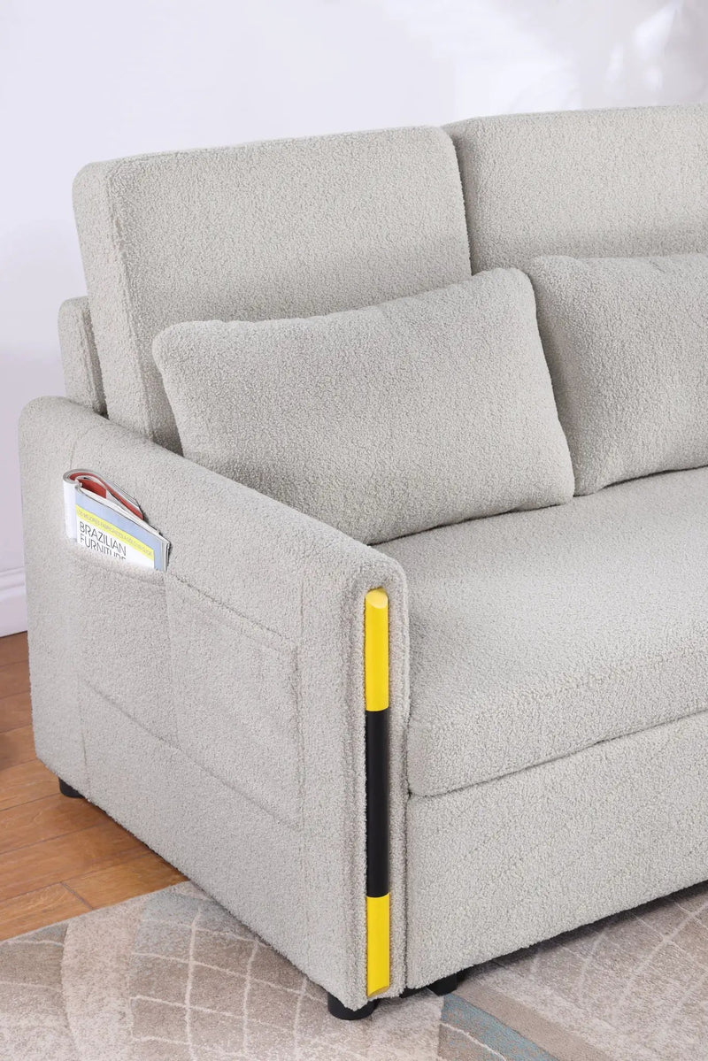 Percy - Teddy Sleeper Loveseat With Dual-Pull Sleeper Design by Unique Piece Furniture