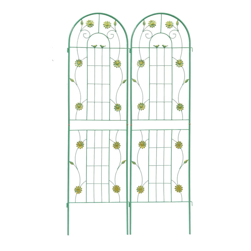 4 Pack Metal Garden Trellis 71" x 19.7" Rustproof Support by HouseOfZazla