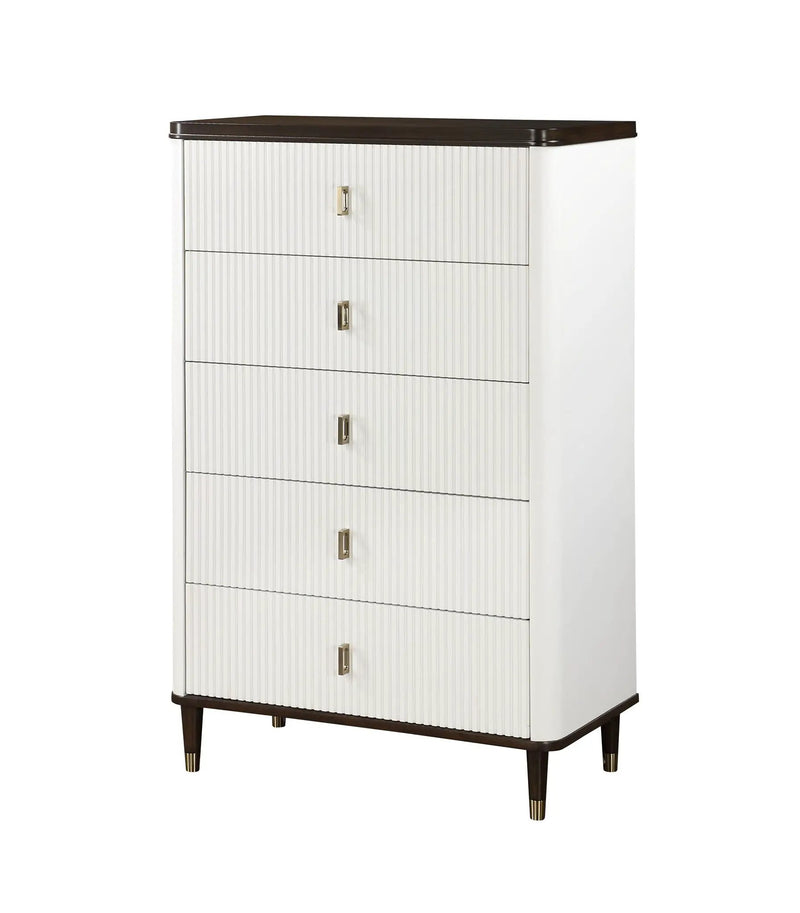 Carena - Chest - White / Walnut by Unique Piece Furniture