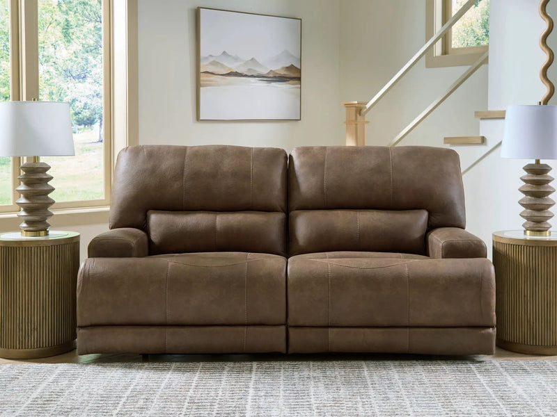 Beckley Place - 2 Seat Power Reclining Sofa With Adjustable Headrest - Earth by Unique Piece Furniture