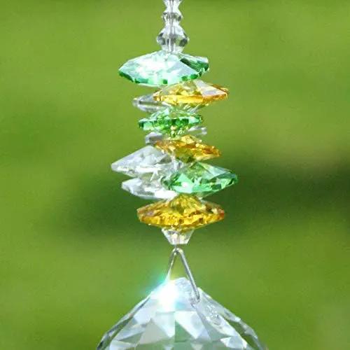 Crystal Garden Suncatcher Hanging Crystals Ornament for Window Rainbow Maker Prisms Home Decor Gift Boxed Sun Catcher Gift Idea for Mom Friends Grandma,Dragonfly by GreenHaven Gardens