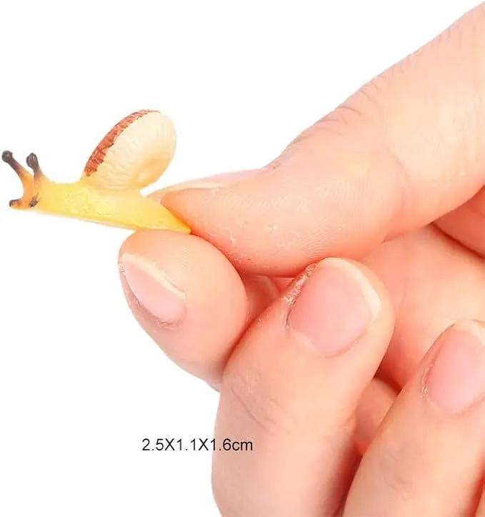 7 Pcs Snail Figurine Miniature Snail Model Realistic Animal Figurines Fairy Garden Micro Landscape Decor by GreenHaven Gardens