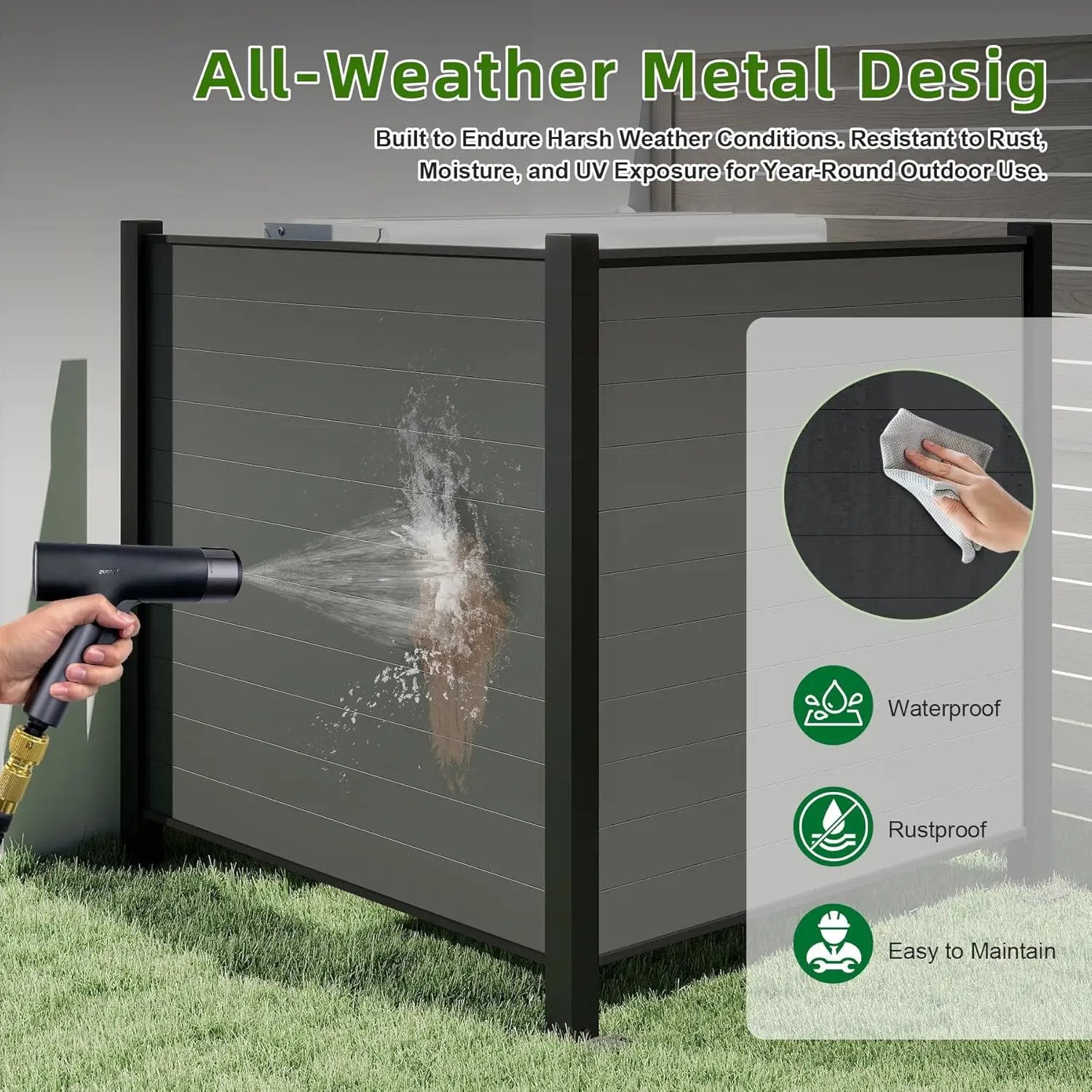 Outdoor Privacy Screens, 50" W x 50" H - 2 Panels by HouseOfZazla