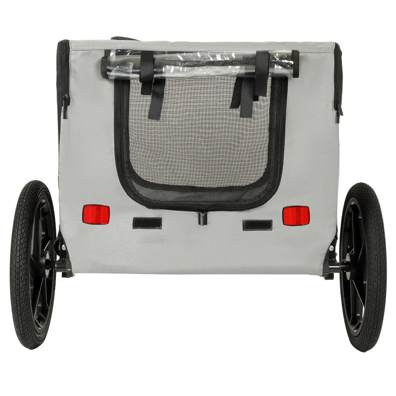 Outdoor Heavy Duty Collapsible Pet Bike Trailer with 16-Inch All-Terrain Wheels by HouseOfZazla
