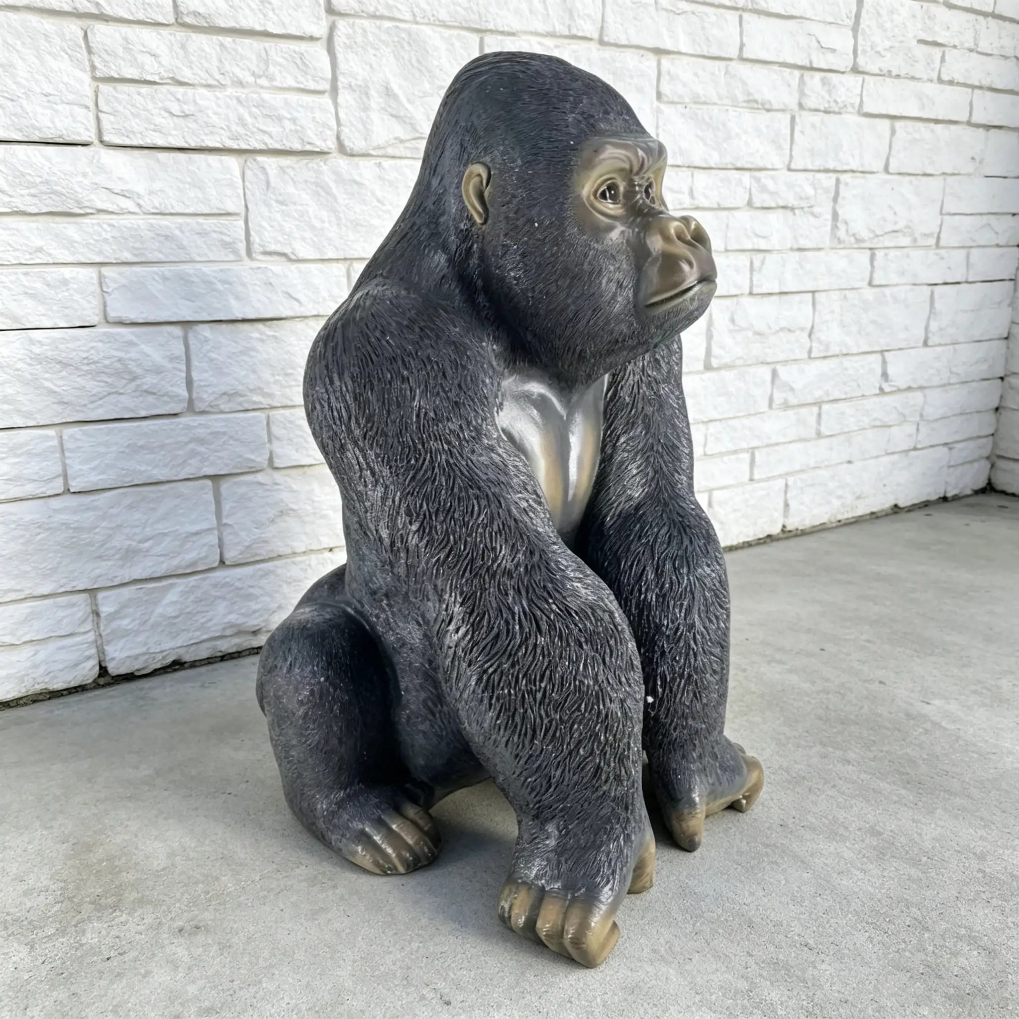 Realistic Silverback Gorilla Figurine by HouseOfZazla