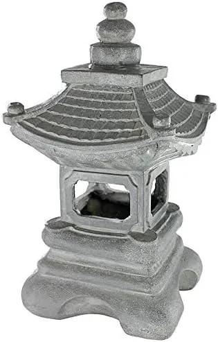 Design Toscano s/2 Chengdu Pagoda Asian Lantern Statues by GreenHaven Gardens