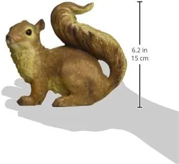 Design Toscano Scamper the Woodland Squirrel Outdoor Garden Statue, 7 Inch Tall, Cast Stone Resin, Brown Finish by GreenHaven Gardens