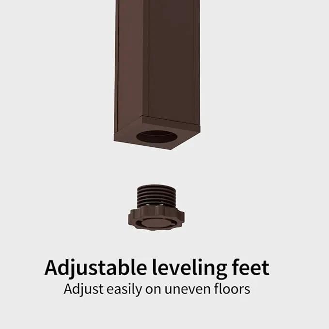 Plant Stand - Aluminum Indoor/Outdoor Flower Rack, Waterproof & Rust-Proof, Stable Support for Pots, Perfect for Living Room, Balcony, Garden, and Office (Brown, 4 Tier) by GreenHaven Gardens