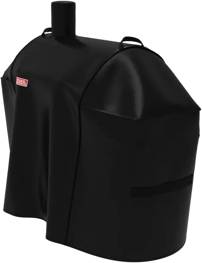 Expert Grill Offset Smoker Cover, Waterproof Grill Cover, 56.5 inch Black by GreenHaven Gardens