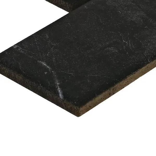 Open Box Daltile Restore Black Marble 12 in. x 12 in. Glazed Ceramic Brick Joint Mosaic Tile (9.96 sq. ft./Case) by Selzalot