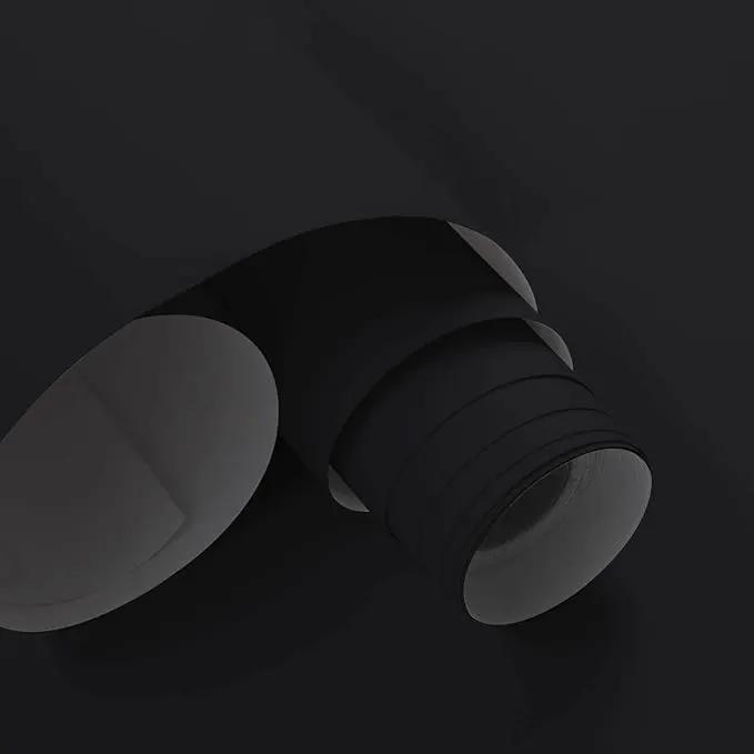 Dimoon 78.7''x23.6'' Black Skin Peel and Stick Wallpaper Contact Paper Modern Self Adhesive Wall Paper Removable Renter Friendly Textured Solid Color Cabinet Vinyl Roll (78.7''x23.6'',Black Skin) by GreenHaven Gardens