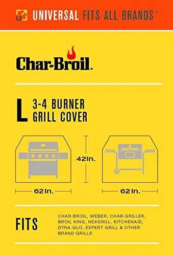 Char-Broil 3-4 Burner Grill Cover and Cuisinart Deluxe Pizza Grilling Pack (13-Piece) by GreenHaven Gardens