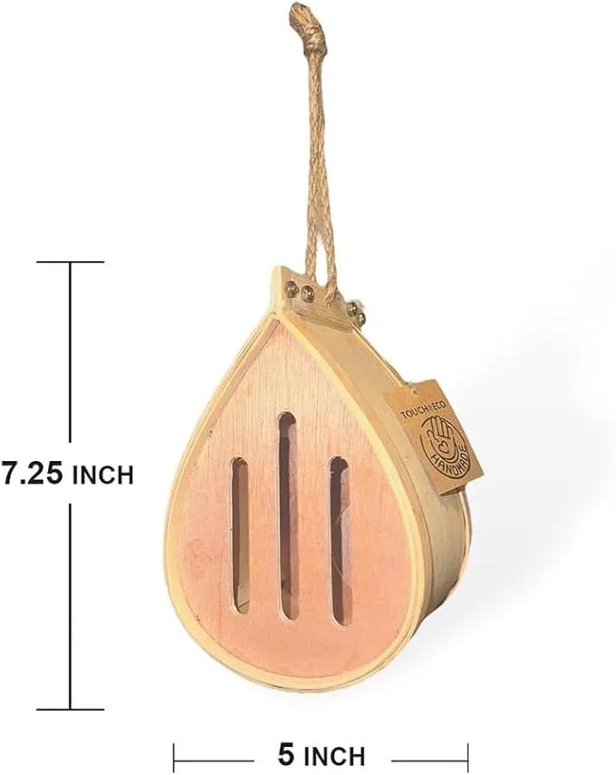 Pollinating Palace-Wooden Hanging Butterfly House, Natural Habitat to Attract Butterflies to Your Garden and Yard by GreenHaven Gardens