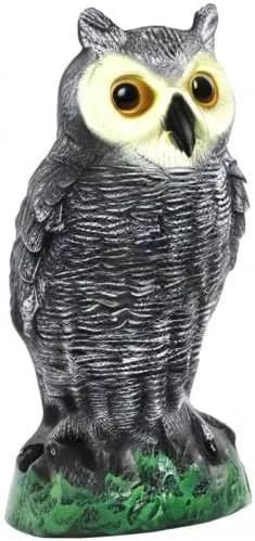 Galashield Owl Decoy to Scare Birds Away | Plastic Owls to Scare Birds Away | Owl Statue for Garden & Outdoors by GreenHaven Gardens