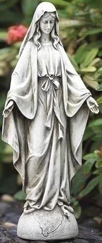 Joseph's Studio by Roman Inc., Our Lady of Grace, Garden Collection, Religious Statue, Holy Family, Memorial, Angel, Patron Saint, Garden Décor (14x5x3) by GreenHaven Gardens
