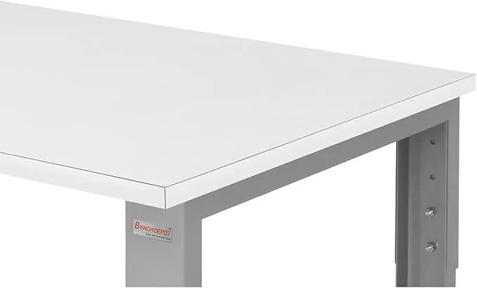 Table & Workbench: 1" Thick Laminate Top, Height Adjustable Bench - 30" D x 48" L x 30" - 36" H - by BenchPro by GreenHaven Gardens