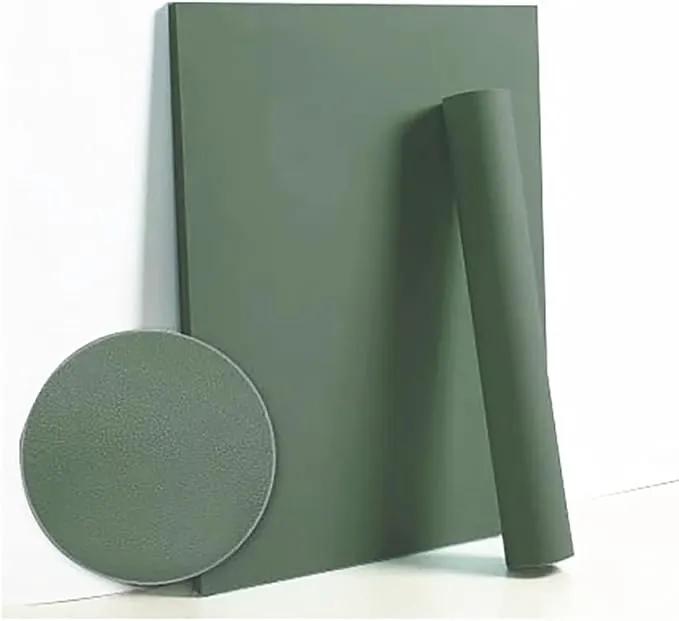 Dimoon 78.7''x17.7'' Green Peel and Stick Wallpaper Contact Paper Modern Self Adhesive Wall Paper Removable Renter Friendly Textured Solid Color Shelf Cabinet Vinyl Roll (78.7''x17.7'',Dark Green) by GreenHaven Gardens