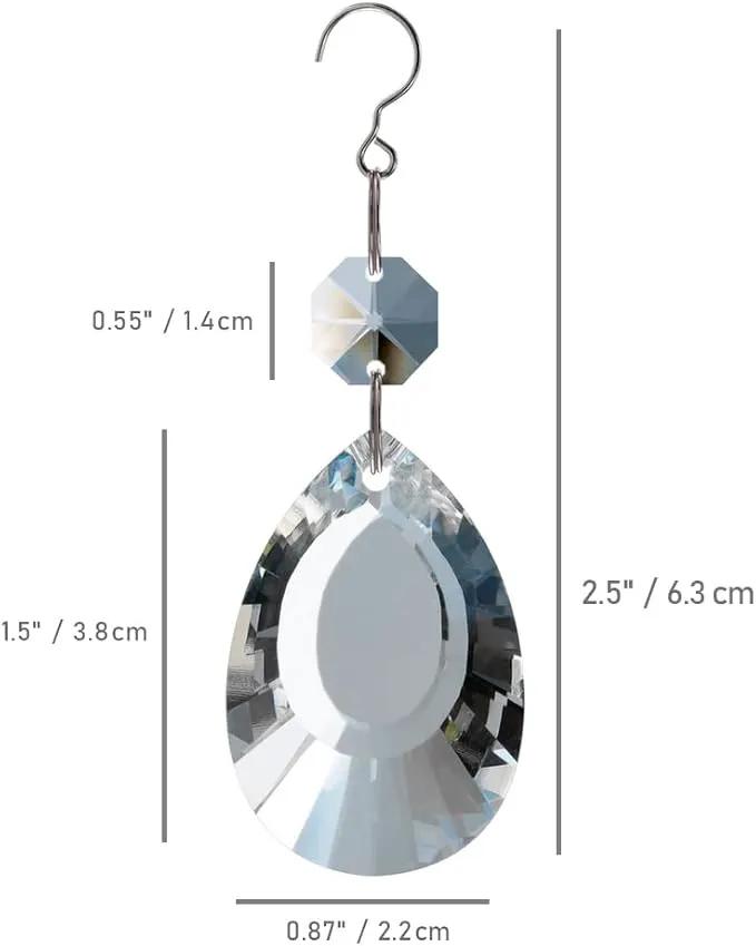 12pcs Crystal Suncatchers, Hanging Crystals Chandelier Prisms for Windows, Rainbow Maker Home Decoration by GreenHaven Gardens