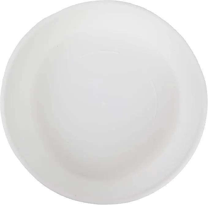 The HC Companies Flower Pot Saucers - Plastic Plant Saucer for Outdoors & Indoors - Traditional Design Plant Pot Trays for Water Drainage - Durable & Stylish Round Plant Tray (21-inch White) by GreenHaven Gardens