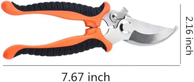 szhdxsy Garden Pruning Shears, 7.5" Professional Gardening Scissors, SK-5 Stainless Steel Blade Tree Secateurs, Manual Pruner for Plants, Gardening, Trimming, Garden Tools by GreenHaven Gardens