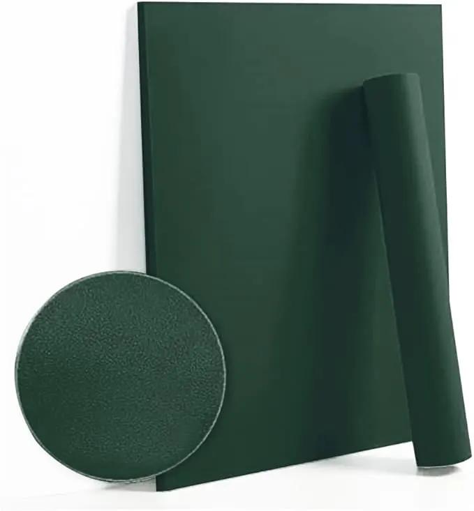 Dimoon 236''x17.7'' Dark Green Peel and Stick Wallpaper Contact Paper Modern Self Adhesive Wall Paper Removable Renter Friendly Textured Solid Color Cabinet Vinyl Roll (236''x17.7'',Emerald Dark) by GreenHaven Gardens