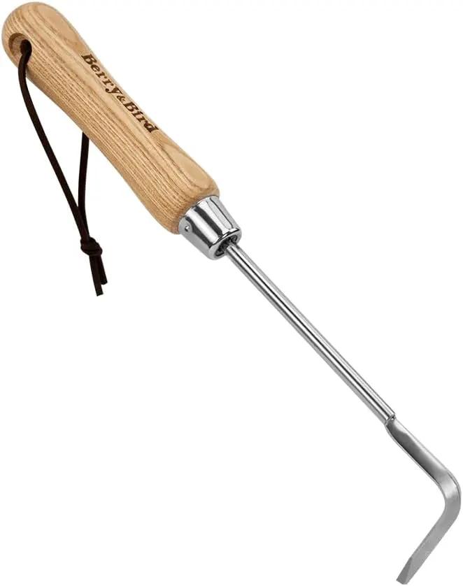 Berry&Bird Garden Hook Weeder, L-Shape Single Claw Hook Crack Weeder for Crevice Weeding and Soil Loosening, Garden Digging Cultivator Weed Remover Tool for Garden Patio Lawn Yard Moss Terrace Paving by GreenHaven Gardens